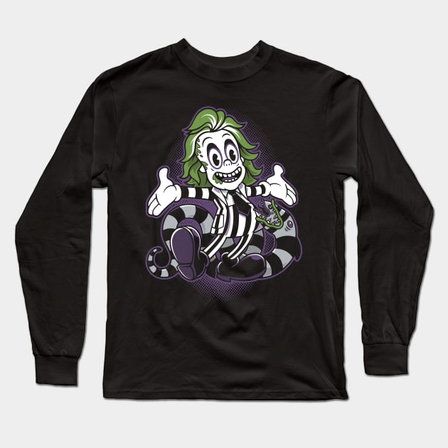 Vintage Cartoon - Creepy Cute Goth - It's Showtime! Long Sleeve T-Shirt by Nemons